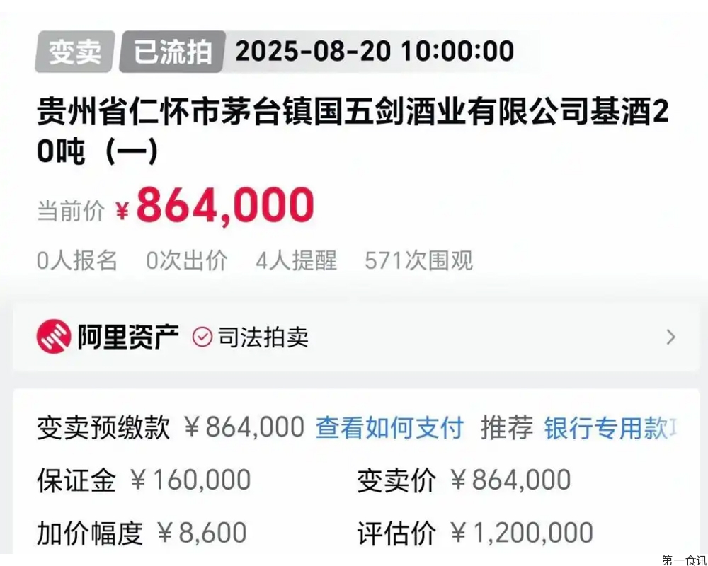 153 吨基酒流拍背后：酱酒热退潮，行业进入 “刮骨疗毒” 式调整期